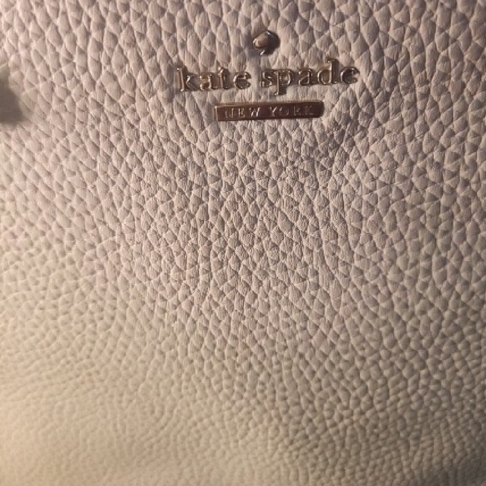 Kate Spade Tan and Yellow Bag w/ Navy Accents Bundle - Picture 3 of 11